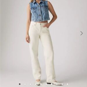 Levi's 501 90’s Women's Straight Leg Ecru Jeans
